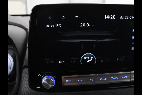 Hyundai Kona EV Premium 64 KWh | SOH 96.2% | Leder | Trekhaak | Head-up | Stoelventilatie | Stuur/stoel verwarming | Adaptive cruise | Camera | Park assist | Carplay | Dodehoek detectie | Krell sound |