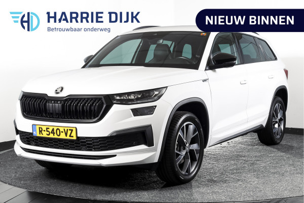 Škoda Kodiaq 1.5 TSI 150 PK Sportline Business Orig. NL | Elek. Trekhaak | Dig. Cockpit | Adapt. Cruise | Stoelverw. | PDC | Camera | NAV + App. Connect | ECC | Elek. Klep | LM 19" |