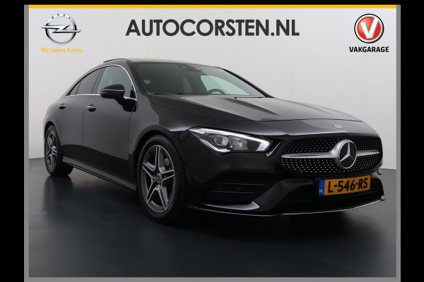 Mercedes-Benz CLA-Klasse AUT-7 AMG Business Solution Pano-dak Camera Widescreen Apple Carplay Android Auto Navi Pdc Cruise Control Stoelverwarming Privacy Glas Lmv Led DAB Licht en zichtpakket Premium pakket Dealeronderhouden 1e Eigenaar Origineel Nederlandse Auto