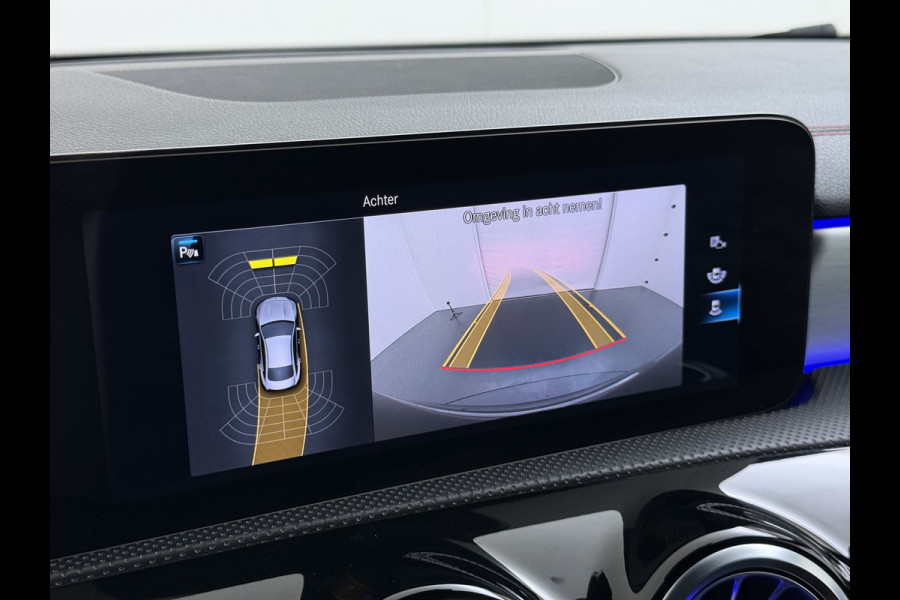 Mercedes-Benz CLA-Klasse AUT-7 AMG Business Solution Pano-dak Camera Widescreen Apple Carplay Android Auto Navi Pdc Cruise Control Stoelverwarming Privacy Glas Lmv Led DAB Licht en zichtpakket Premium pakket Dealeronderhouden 1e Eigenaar Origineel Nederlandse Auto