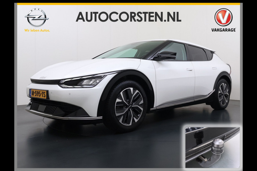Kia Ev6 Plus Long Range 77.4kWh Trekhaak Leer+Ventilatie+Verwarming(+bank) Camera Adap.Cruise Warmtepomp Meridian®-Audio Stuur+Achterban SOH 100% Elek.Achterklep Apple Carplay Android Privacy Glas Pdc Lmv Led DAB 1.600KG Trekgewicht Dealeronderhouden