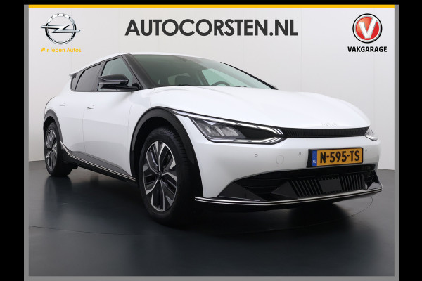 Kia Ev6 Plus Long Range 77.4kWh Trekhaak Leer+Ventilatie+Verwarming(+bank) Camera Adap.Cruise Warmtepomp Meridian®-Audio Stuur+Achterban SOH 100% Elek.Achterklep Apple Carplay Android Privacy Glas Pdc Lmv Led DAB 1.600KG Trekgewicht Dealeronderhouden