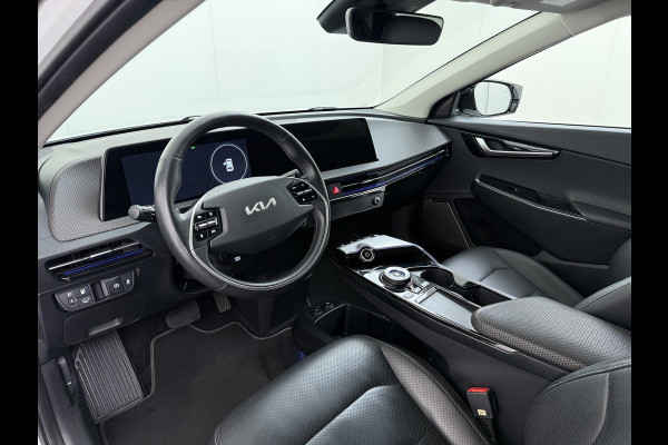 Kia Ev6 Plus Long Range 77.4kWh Trekhaak Leer+Ventilatie+Verwarming(+bank) Camera Adap.Cruise Warmtepomp Meridian®-Audio Stuur+Achterban SOH 100% Elek.Achterklep Apple Carplay Android Privacy Glas Pdc Lmv Led DAB 1.600KG Trekgewicht Dealeronderhouden