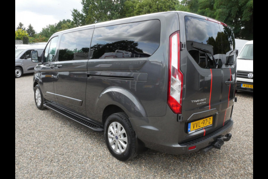 Ford Transit Custom 2.0 TDCI 170PK L2H1 Dubbel cabine Airco Automaat 2 x Schuifdeur Limited