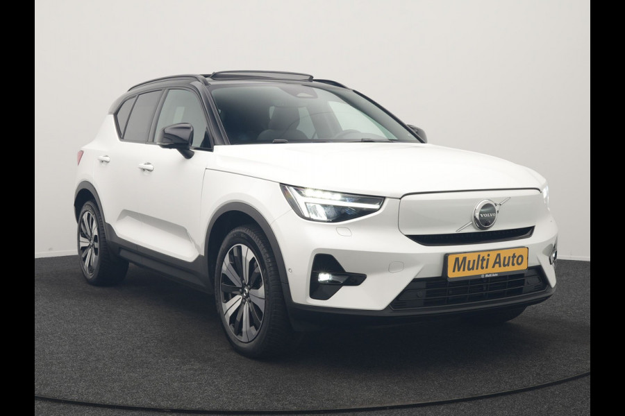 Volvo XC40 Recharge Ultimate 69 kWh 232pk Dealer O.H | Panodak | 360 Camera | Adaptive Cruise | Harman / Kardon | Alcantara Sportstoelen Memory & Verwarmd | BLIS | Keyless | Apple Carplay | Pilot Assist | Stuurverwarming | Google Assistant & Maps | Navigatie | DAB | 19"L.M |