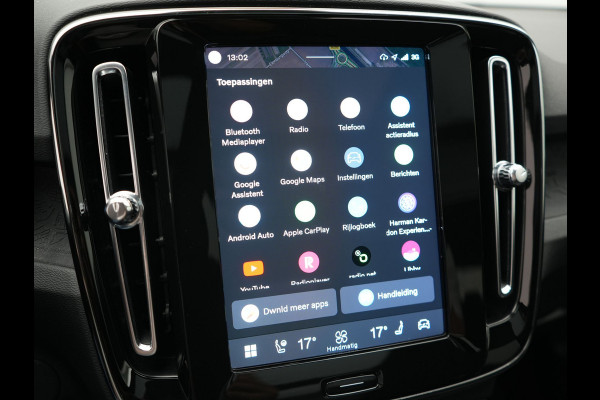 Volvo XC40 Recharge Ultimate 69 kWh 232pk Dealer O.H | Panodak | 360 Camera | Adaptive Cruise | Harman / Kardon | Alcantara Sportstoelen Memory & Verwarmd | BLIS | Keyless | Apple Carplay | Pilot Assist | Stuurverwarming | Google Assistant & Maps | Navigatie | DAB | 19"L.M |
