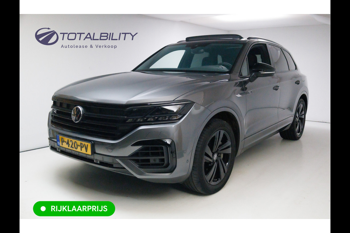 Volkswagen Touareg 3.0 TSi 4MOTION R-line 462 PK | Panoramadak | Luchtvering | Leer | Travel Assist | El.verstelbare stoel met geheugen, Wegklapbare trekhaak, Stoel- stuurverwarming, Keyless, Sfeerverlichting
