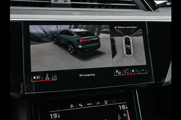 Audi Q8 Sportback e-tron S quattro SQ8 115 kWh /503PK | NL-Auto | 1ste Eigenaar | Panoramadak | B&O | HUD | 360 Camera | Carbon Interieur | Adaptive Cruise | Stoelverwarming V+A | Luchtvering | Stuurverwarming | Memory Seats | Ambiance Interieur |
