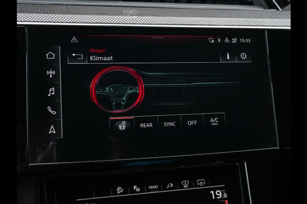 Audi Q8 Sportback e-tron S quattro SQ8 115 kWh /503PK | NL-Auto | 1ste Eigenaar | Panoramadak | B&O | HUD | 360 Camera | Carbon Interieur | Adaptive Cruise | Stoelverwarming V+A | Luchtvering | Stuurverwarming | Memory Seats | Ambiance Interieur |