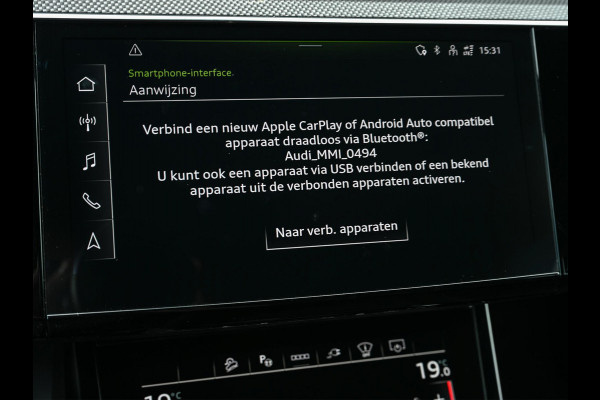 Audi Q8 Sportback e-tron S quattro SQ8 115 kWh /503PK | NL-Auto | 1ste Eigenaar | Panoramadak | B&O | HUD | 360 Camera | Carbon Interieur | Adaptive Cruise | Stoelverwarming V+A | Luchtvering | Stuurverwarming | Memory Seats | Ambiance Interieur |