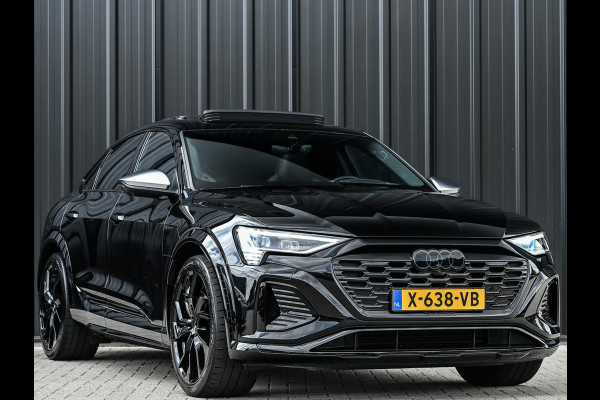 Audi Q8 Sportback e-tron S quattro SQ8 115 kWh /503PK | NL-Auto | 1ste Eigenaar | Panoramadak | B&O | HUD | 360 Camera | Carbon Interieur | Adaptive Cruise | Stoelverwarming V+A | Luchtvering | Stuurverwarming | Memory Seats | Ambiance Interieur |