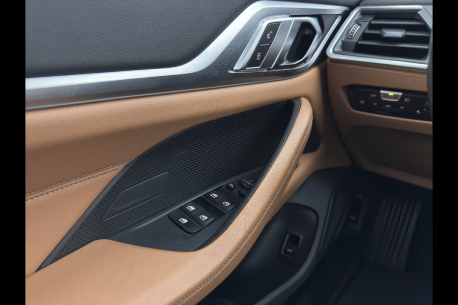 BMW i4 eDrive40 84 kWh [3-Fase] (INCL.BTW) *LEATHER | FULL-LED | ADAPTIVE-CRUISE | HEATED-SPORTSEATS | WIDESCREEN-DIGI-COCKPIT | CAMERA | DAB+ | PRIVACY-GLASS | NAVI-FULLMAP | ECC | PDC | 17''ALU | TOWBAR*