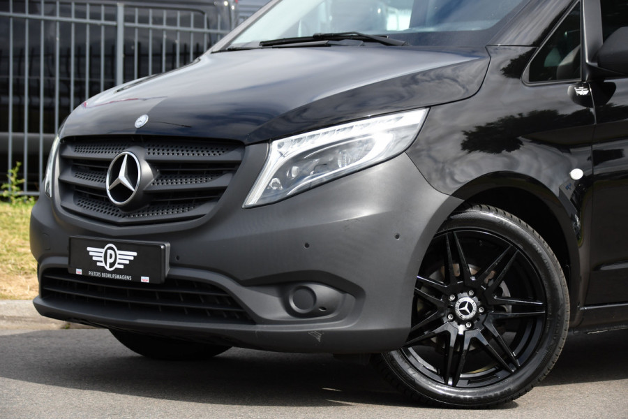 Mercedes-Benz Vito 116 CDI L2 Black Edition Cruise, Carplay, LED, 164pk, Sensoren, Multimedia, Automaat, NAVI, Uniek!