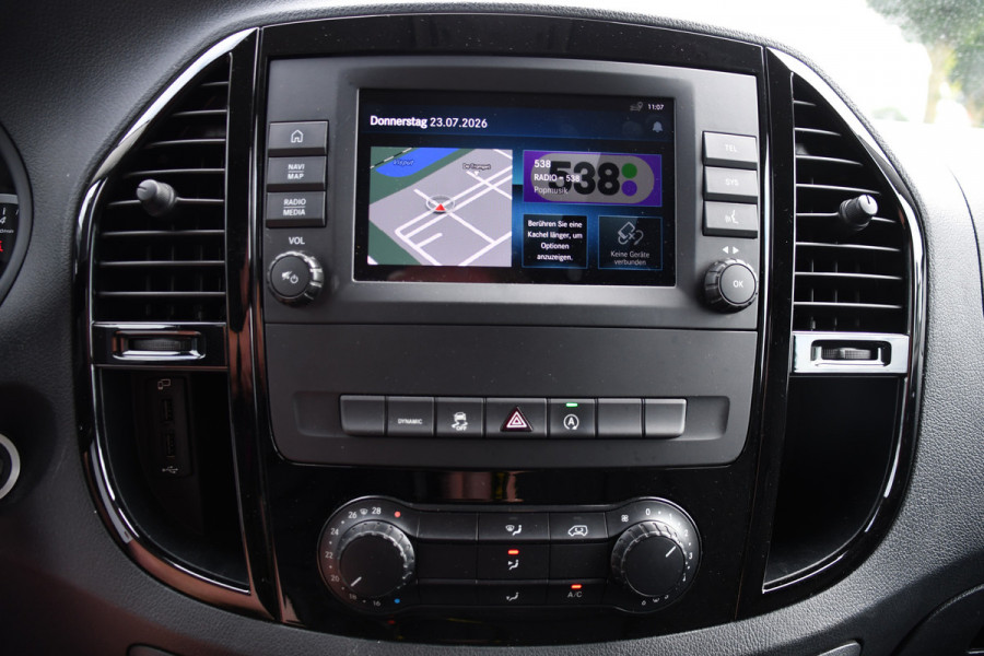 Mercedes-Benz Vito 116 CDI L2 Black Edition Cruise, Carplay, LED, 164pk, Sensoren, Multimedia, Automaat, NAVI, Uniek!