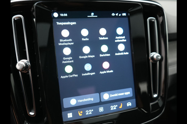 Volvo XC40 Recharge Ultimate 69 kWh 232pk Dealer O.H | Trekhaak Af Fabriek | Panodak | 360 Camera | Adaptive Cruise | Harman / Kardon | Alcantara Sportstoelen Memory & Verwarmd | BLIS | Keyless | Apple Carplay | Pilot Assist | Stuurverwarming | Google Assistant & Maps | Navigatie | DAB | 19"L.M |