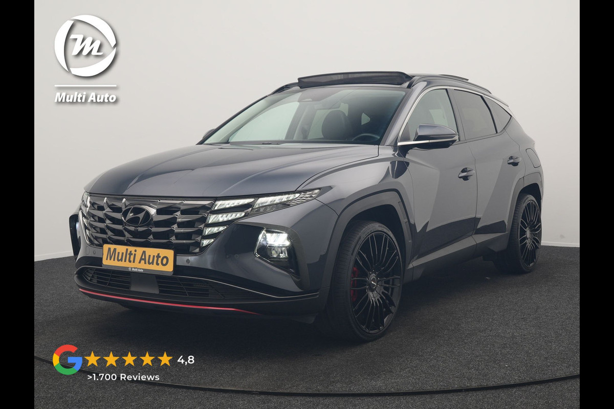 Hyundai Tucson 1.6 T-GDI PHEV Premium Sky 4WD 266pk Dealer O.H | Trekhaak Afn. | Panodak | 360 Camera | Adaptive Cruise | Krell Audio | Lederen Sportstoelen Memory & Ventilatie | Apple Carplay | Keyless | Stoelen & Stuur verwarmd | BLIS | Pilot Assist | Virtual | Navigatie | DAB | 21"L.M | Plug In Hybrid |