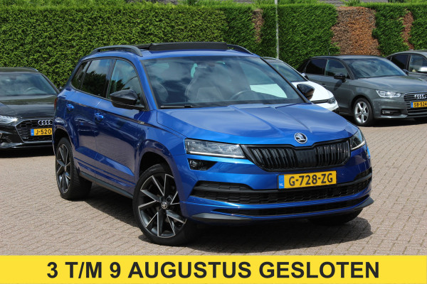Škoda Karoq 2.0 TSI 4x4 Sportline Business / NL Auto! / Trekhaak / Panoramadak / Camera / CarPlay / Keyless / 19'' / DAB / Cruise Control