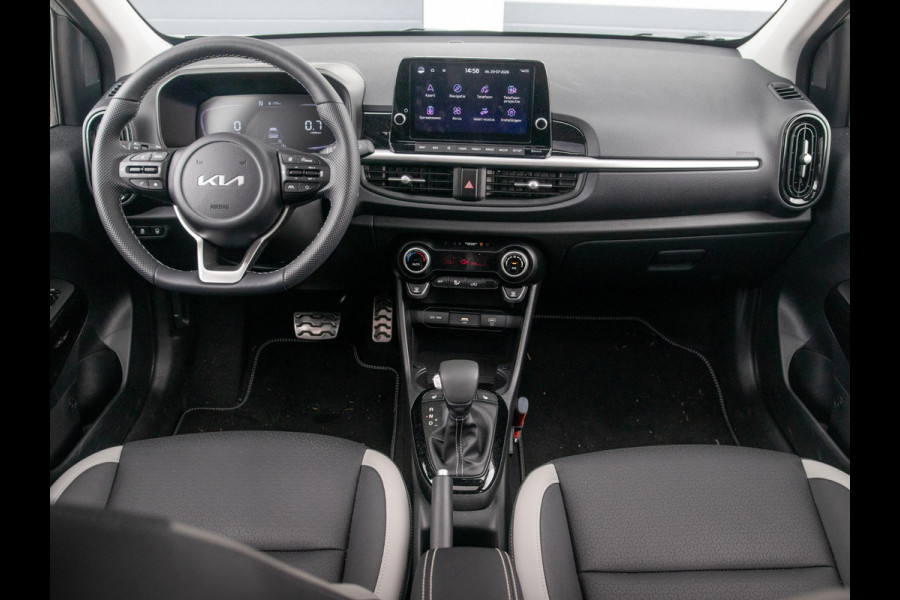 Kia Picanto 1.0 DPI GT-Line | Automaat | 16" | Navi | Clima | Stoel&Stuur Verw. | PDC | Camera l Zwarte logo's