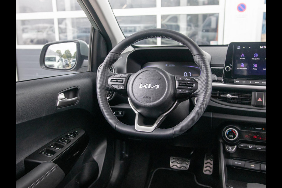 Kia Picanto 1.0 DPI GT-Line | Automaat | 16" | Navi | Clima | Stoel&Stuur Verw. | PDC | Camera l Zwarte logo's