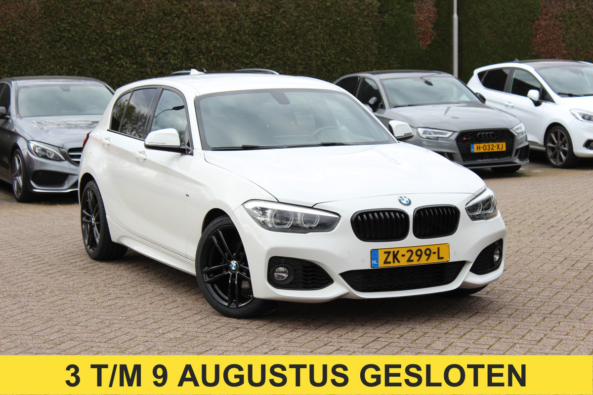 BMW 1-serie 118i Edition M Sport Shadow High Exe. / Leder / Navigatie / Parkeerhulp achter / Keyless / 18'' / Getint glas / Stoelverwarming / Cruise Control
