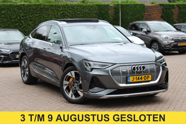 Audi e-tron Sportback 55 quattro S edition 95 kWh / SoH 94,3% / Trekhaak / Panoramadak / 360Camera / RS Seats / Luchtvering / Keyless / 21'' / CarPlay / Matrix LED / Stoelverwarming / DAB / ACC