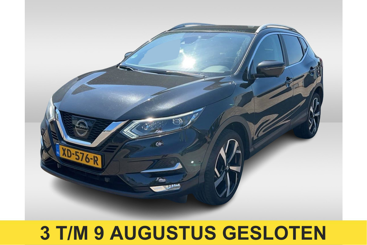 Nissan QASHQAI 1.2 Tekna / Trekhaak / Panoramadak / 360Camera / 19'' / Navigatie / Keyless / Stoelverwarming / DAB / Cruise Control