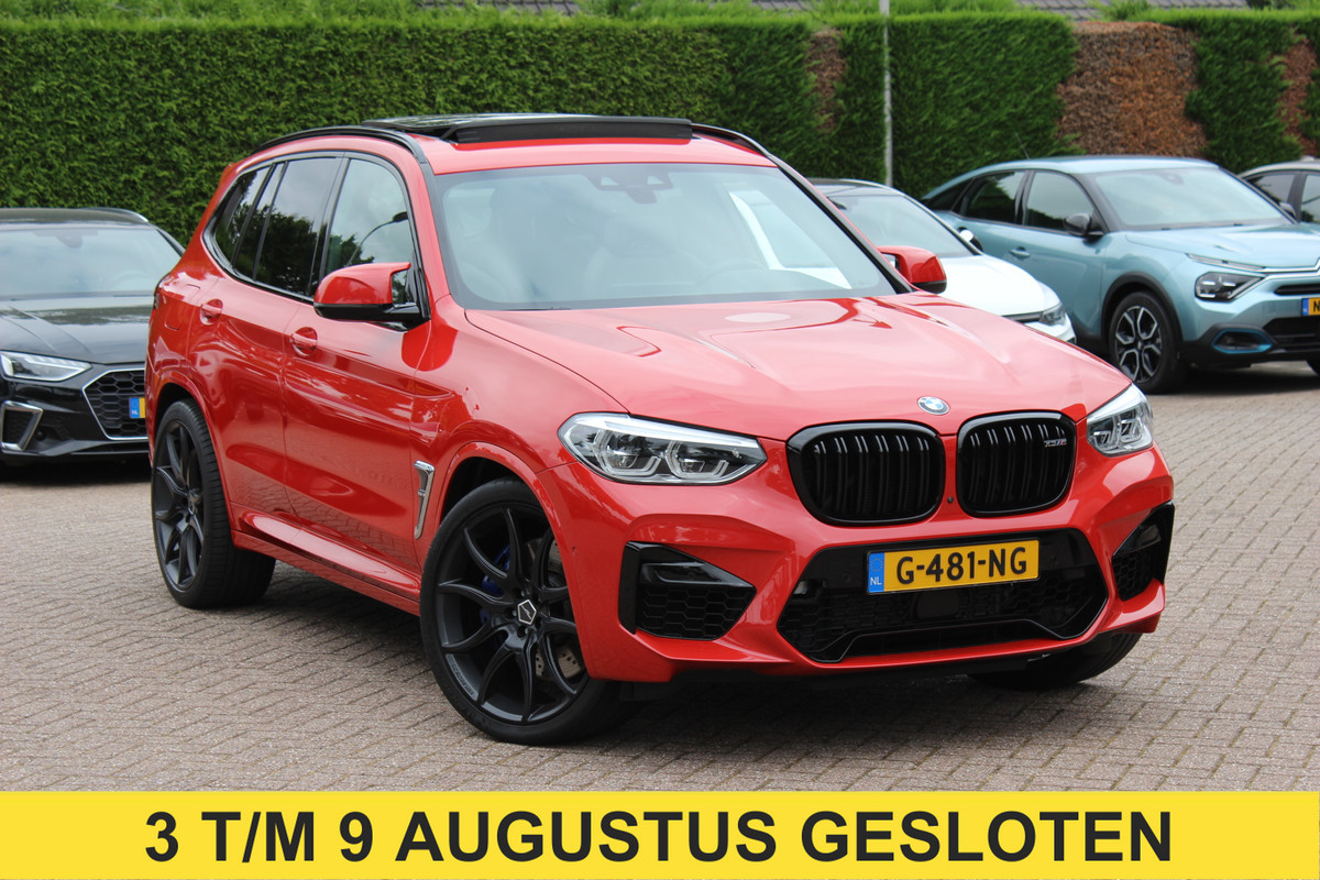 BMW X3 M / Trekhaak / Panoramadak / 360Camera / Head-up / Leder / Harman Kardon / 20'' / Stoelverwarming / Dodehoek / DAB / ACC