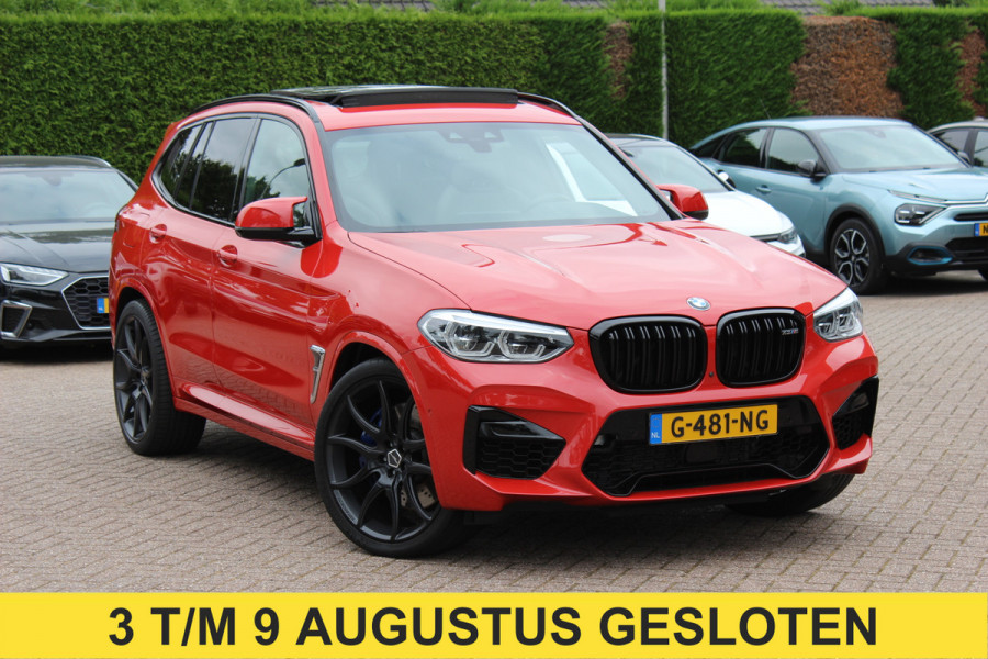 BMW X3 M / Trekhaak / Panoramadak / 360Camera / Head-up / Leder / Harman Kardon / 20'' / Stoelverwarming / Dodehoek / DAB / ACC