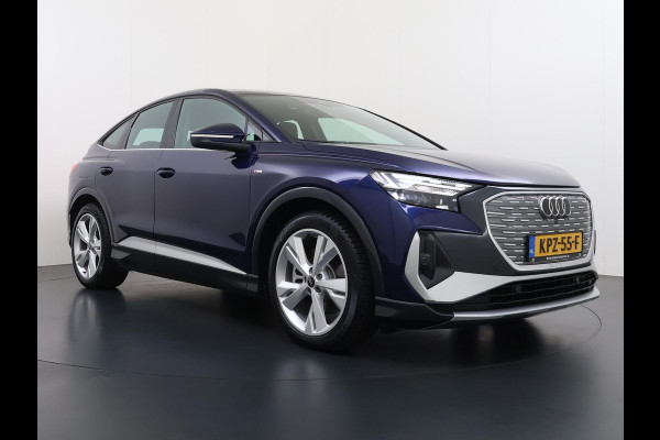Audi Q4 Sportback e-tron 45 Edition 82 kWh S-LINE| 10.000KM! | STOELVERWARMING| ELEKTRISCHE ACHTERKLEP| ACHTERUITRIJCAMERA | MATRIX LED|