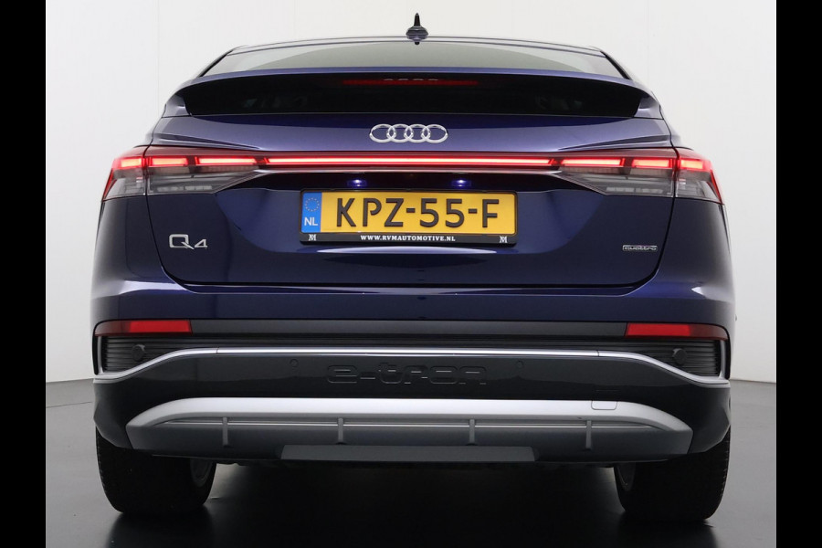 Audi Q4 Sportback e-tron 45 Edition 82 kWh S-LINE| 10.000KM! | STOELVERWARMING| ELEKTRISCHE ACHTERKLEP| ACHTERUITRIJCAMERA | MATRIX LED|
