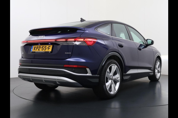 Audi Q4 Sportback e-tron 45 Edition 82 kWh S-LINE| 10.000KM! | STOELVERWARMING| ELEKTRISCHE ACHTERKLEP| ACHTERUITRIJCAMERA | MATRIX LED|