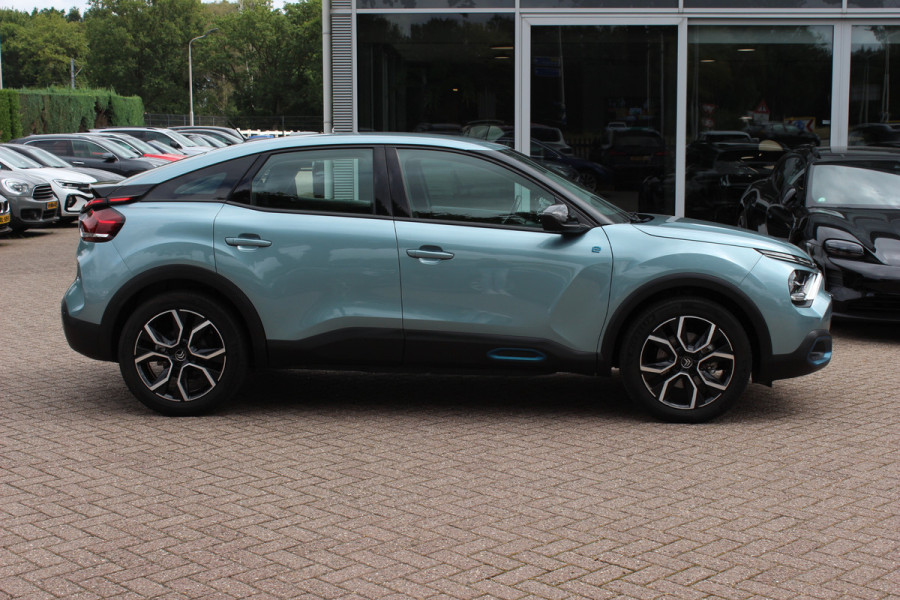 Citroën Ë-C4 Feel 50 kWh / SoH 96,4%! / Camera / Head-up / Keyless / CarPlay / 18'' / Dodehoek / DAB / Cruise Control / Full-LED