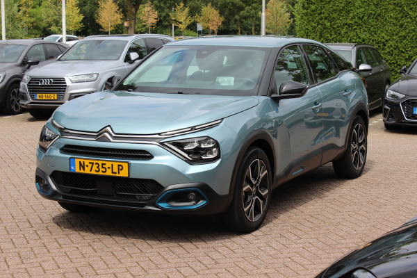 Citroën Ë-C4 Feel 50 kWh / SoH 96,4%! / Camera / Head-up / Keyless / CarPlay / 18'' / Dodehoek / DAB / Cruise Control / Full-LED
