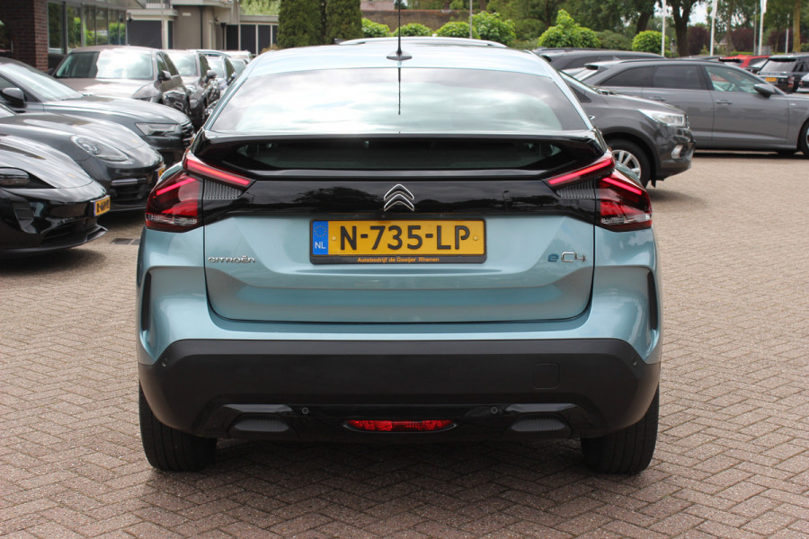 Citroën Ë-C4 Feel 50 kWh / SoH 96,4%! / Camera / Head-up / Keyless / CarPlay / 18'' / Dodehoek / DAB / Cruise Control / Full-LED