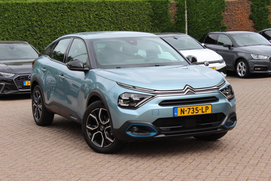 Citroën Ë-C4 Feel 50 kWh / SoH 96,4%! / Camera / Head-up / Keyless / CarPlay / 18'' / Dodehoek / DAB / Cruise Control / Full-LED