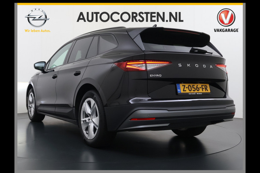 Škoda Enyaq iV60 SOH 94% Camera Adap.Cruise Elek.klep 1/2Leer Elek.Stoel/Memory Bordherk. Lane-dep. Navi Dab Pdc Apple/Android Stoel-/Stuurverw. PrivacyGlas Ecc Usb Led SmartLink 19''LM Business Edition