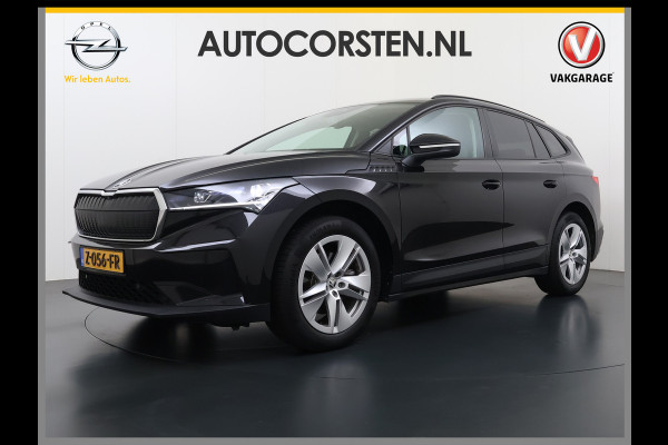 Škoda Enyaq iV60 SOH 94% Camera Adap.Cruise Elek.klep 1/2Leer Elek.Stoel/Memory Bordherk. Lane-dep. Navi Dab Pdc Apple/Android Stoel-/Stuurverw. PrivacyGlas Ecc Usb Led SmartLink 19''LM Business Edition
