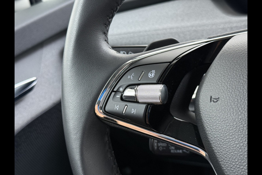 Škoda Enyaq iV60 SOH 94% Camera Adap.Cruise Elek.klep 1/2Leer Elek.Stoel/Memory Bordherk. Lane-dep. Navi Dab Pdc Apple/Android Stoel-/Stuurverw. PrivacyGlas Ecc Usb Led SmartLink 19''LM Business Edition