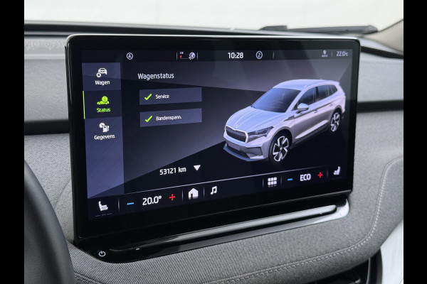 Škoda Enyaq iV60 SOH 94% Camera Adap.Cruise Elek.klep 1/2Leer Elek.Stoel/Memory Bordherk. Lane-dep. Navi Dab Pdc Apple/Android Stoel-/Stuurverw. PrivacyGlas Ecc Usb Led SmartLink 19''LM Business Edition