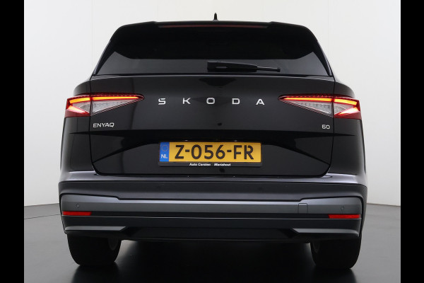 Škoda Enyaq iV60 SOH 94% Camera Adap.Cruise Elek.klep 1/2Leer Elek.Stoel/Memory Bordherk. Lane-dep. Navi Dab Pdc Apple/Android Stoel-/Stuurverw. PrivacyGlas Ecc Usb Led SmartLink 19''LM Business Edition