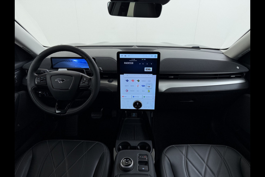 Ford Mustang Mach-E RWD 75kWh 360°Camera Adap.Cruise B&O®-Hifi Leder Stoel/Stuurverw. BLIS Navi Pdc Keyless Android Auto Apple Carplay Elek.Achterklep Lmv 18" DAB Bluetooth Led 1e Eigenaar Dealeronderhouden Origineel Nederlandse Auto