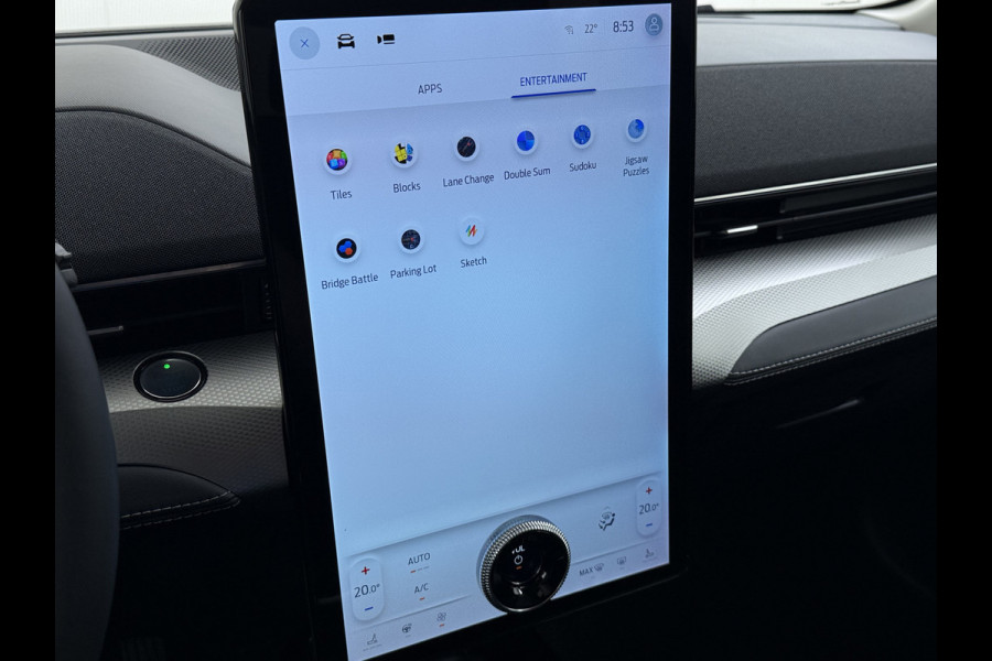 Ford Mustang Mach-E RWD 75kWh 360°Camera Adap.Cruise B&O®-Hifi Leder Stoel/Stuurverw. BLIS Navi Pdc Keyless Android Auto Apple Carplay Elek.Achterklep Lmv 18" DAB Bluetooth Led 1e Eigenaar Dealeronderhouden Origineel Nederlandse Auto
