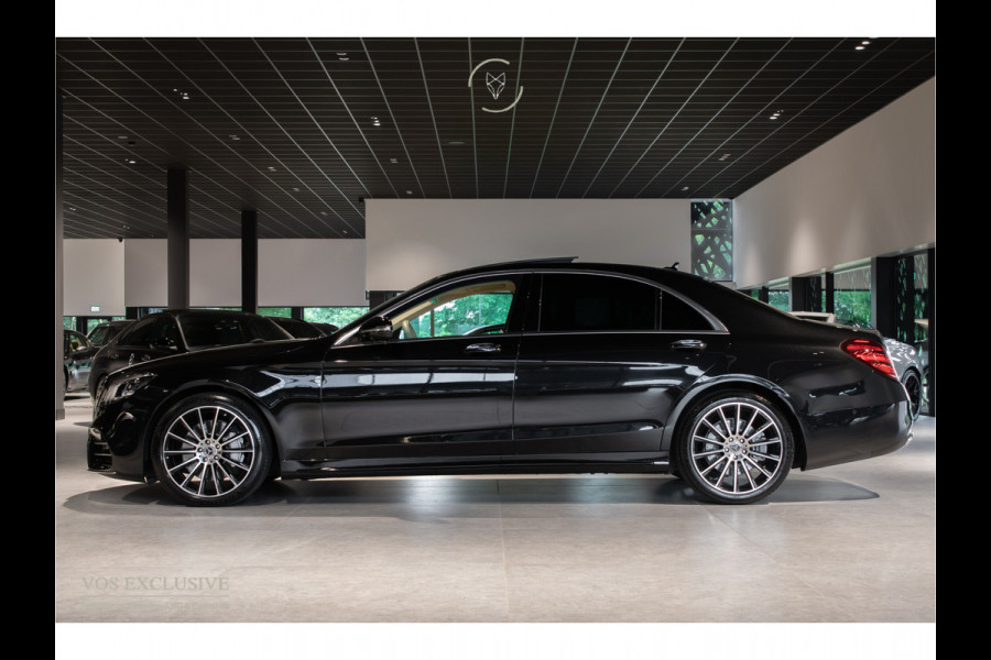 Mercedes-Benz S-Klasse 350d 4-M Lang AMG Plus Rij-assistentie Plus|4xMassage/stoelkoeling|Entertainment|Softclose|20"|HUD|Keyless|360°|New Service