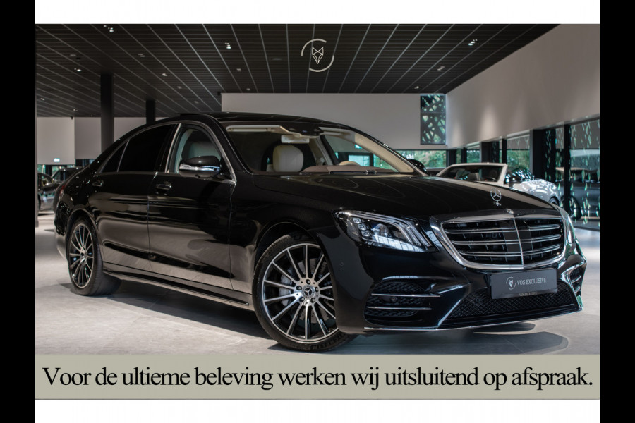 Mercedes-Benz S-Klasse 350d 4-M Lang AMG Plus Rij-assistentie Plus|4xMassage/stoelkoeling|Entertainment|Softclose|20"|HUD|Keyless|360°|New Service
