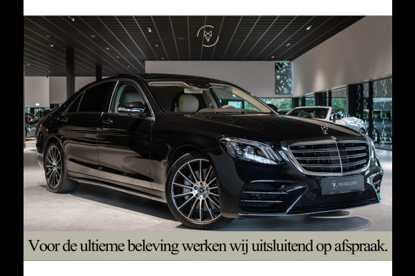 Mercedes-Benz S-Klasse 350d 4-M Lang AMG Plus Rij-assistentie Plus|4xMassage/stoelkoeling|Entertainment|Softclose|20"|HUD|Keyless|360°|New Service