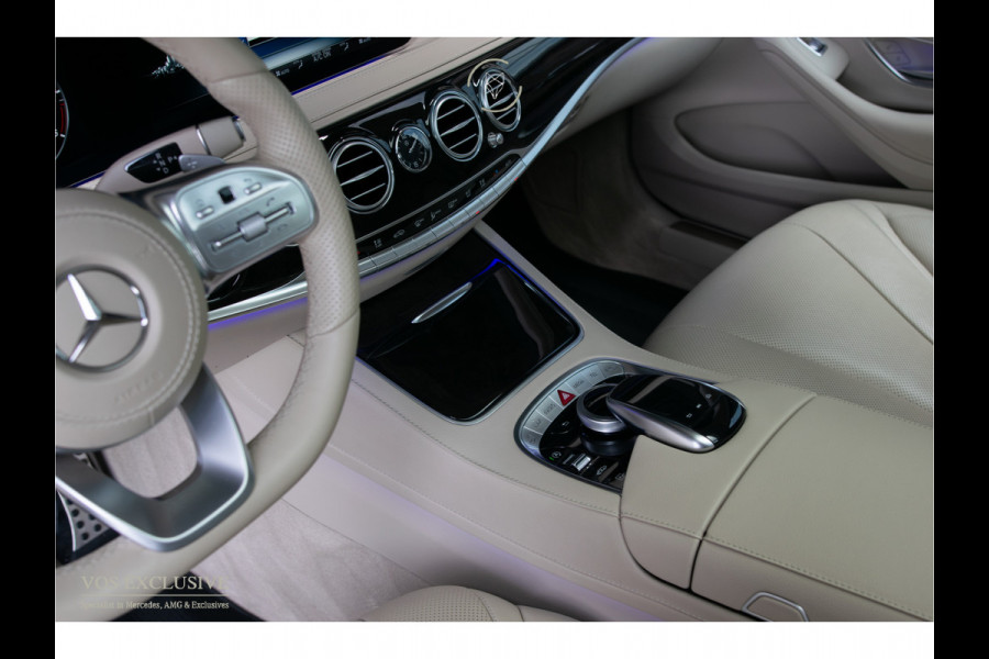 Mercedes-Benz S-Klasse 350d 4-M Lang AMG Plus Rij-assistentie Plus|4xMassage/stoelkoeling|Entertainment|Softclose|20"|HUD|Keyless|360°|New Service