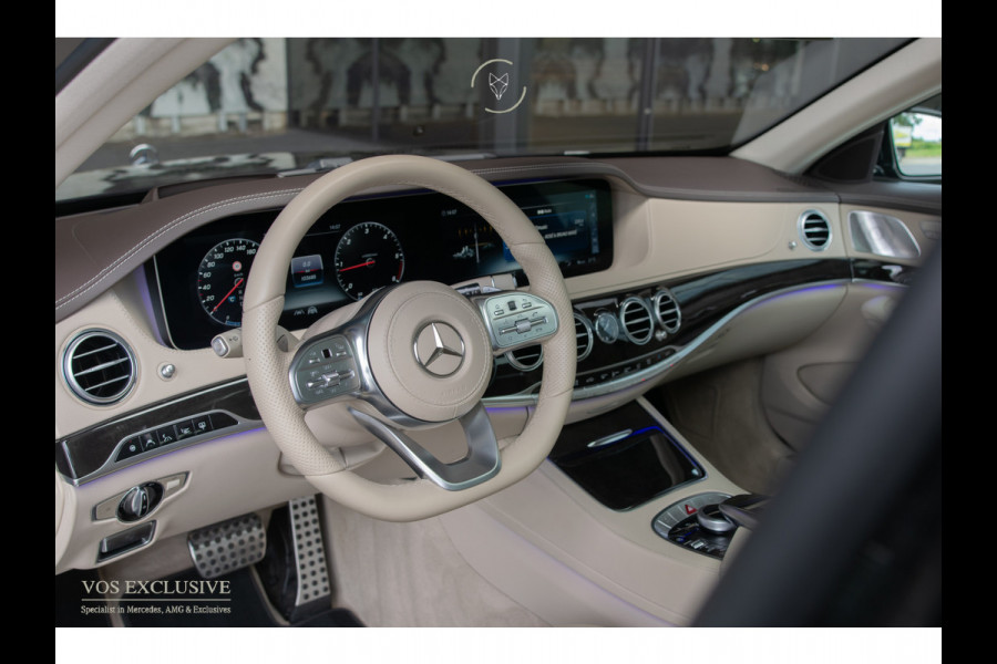 Mercedes-Benz S-Klasse 350d 4-M Lang AMG Plus Rij-assistentie Plus|4xMassage/stoelkoeling|Entertainment|Softclose|20"|HUD|Keyless|360°|New Service