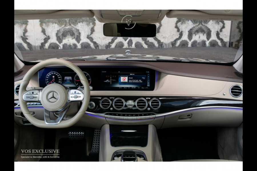 Mercedes-Benz S-Klasse 350d 4-M Lang AMG Plus Rij-assistentie Plus|4xMassage/stoelkoeling|Entertainment|Softclose|20"|HUD|Keyless|360°|New Service