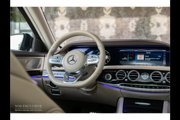 Mercedes-Benz S-Klasse 350d 4-M Lang AMG Plus Rij-assistentie Plus|4xMassage/stoelkoeling|Entertainment|Softclose|20"|HUD|Keyless|360°|New Service