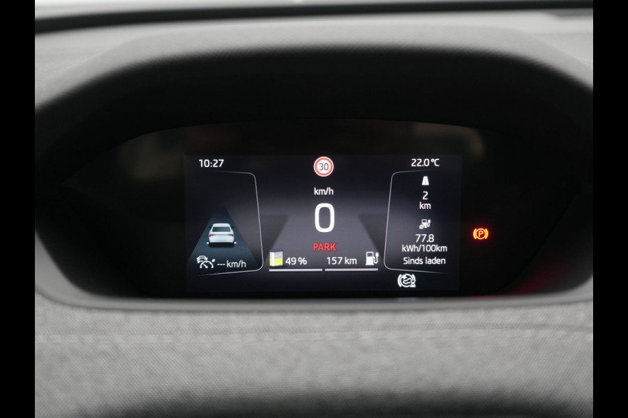 Škoda ENYAQ iV 50 Comfort 55 kWh Dealer O.H | Adaptive Cruise | Camera | Crystal LED | Apple Carplay | Sportstoelen Verwarmd | BLIS | Virtual | Navigatie | DAB | 19"L.M |